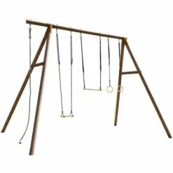 SOULET Balançoire En Bois Traité 4 Agrès Galdar