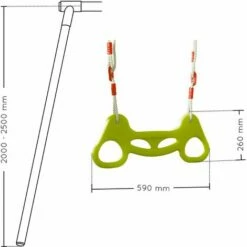 Combiné Trapèze Et Anneaux En Plastique Pour Portique - Soulet