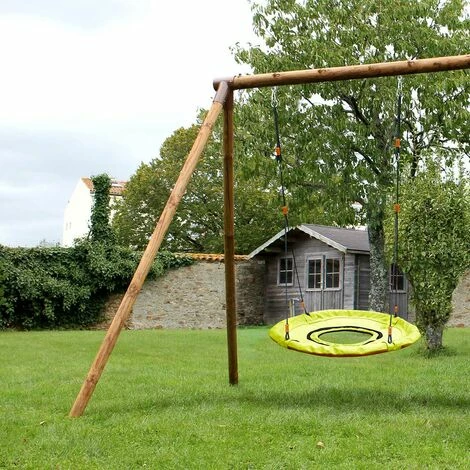 SOULET Balançoire Nid D'oiseau Rond 100 Cm Avec Trou Donuts Panier Enfant – Image 3