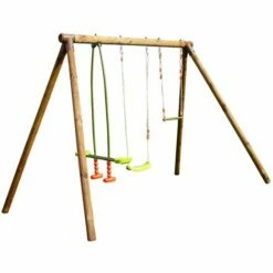 SOULET Portique En Bois Traité 3 Agrès - Paul