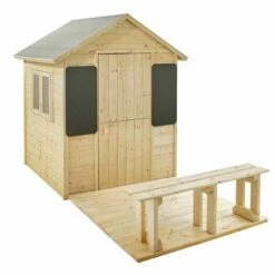 SOULET Cabane En Bois Avec Terrasse Et Banc Pour Enfants - Grace