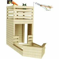 SOULET Cabane En Bois Avec Bac à Sable Bateau Pirate Pour Enfants - Pirate