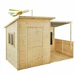 Soulet Cabane En Bois Pour Enfants, Terrasse Couverte 2,48 X 1,60 X 1,60 M - San Diego