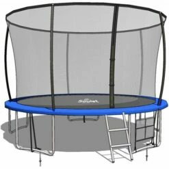 Soulet Trampoline Extérieur Ø3,66m Pour Enfants/ado - Filets Et Renfort De Protection