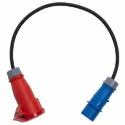 BLAUPUNKT Cable Adaptateur Prise Vehicule Electrique Cee Bleue->Prise Cee Rouge - Rouge